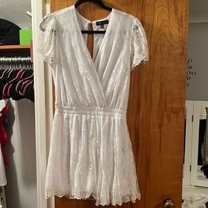 White lace romper NWT from Francesca’s